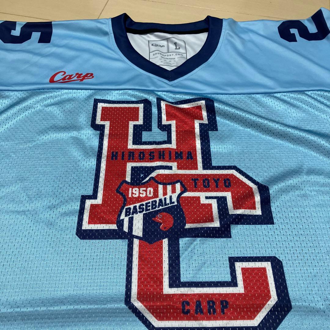 広島カープ アメフトユニフォーム L 25 新井貴浩
