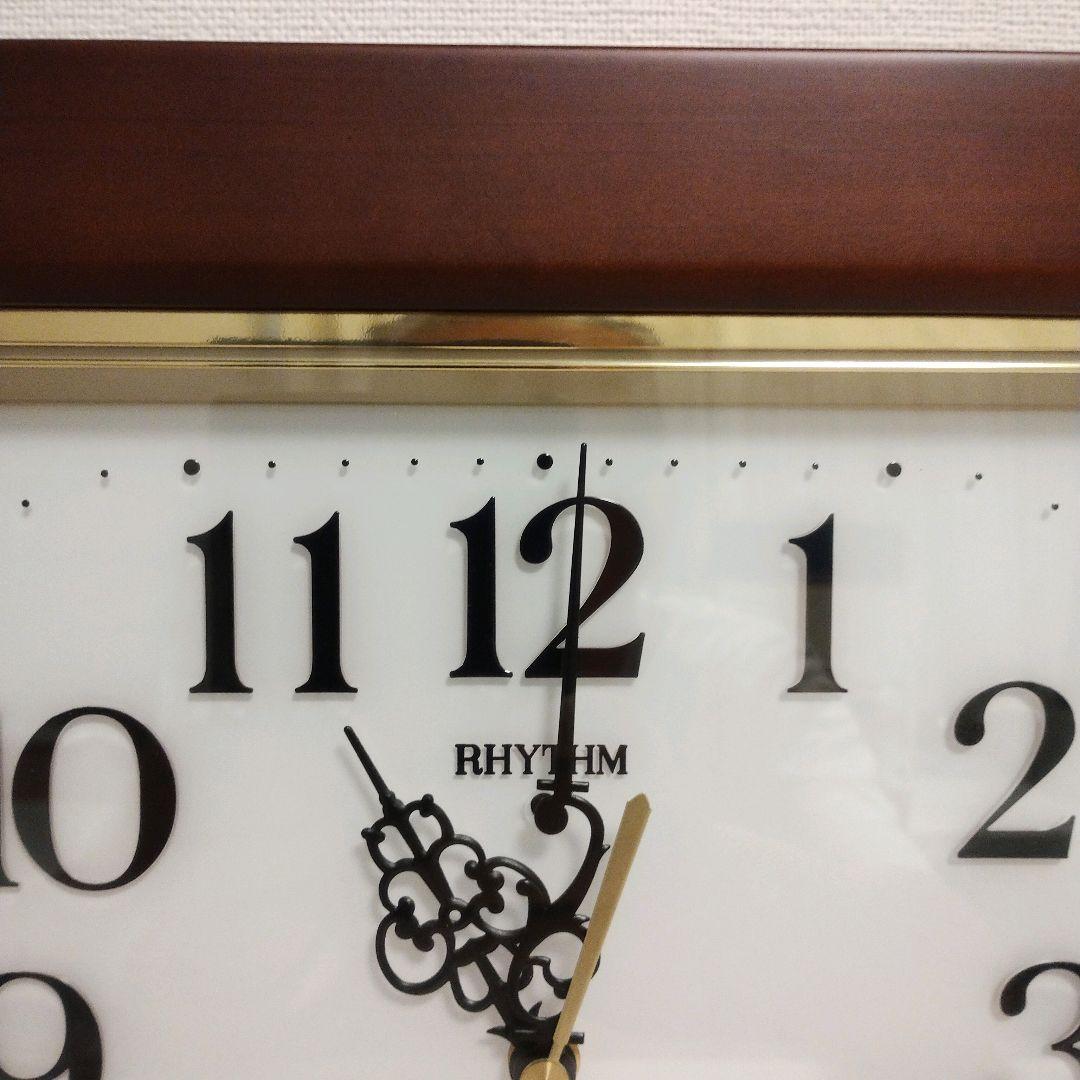 新品　リズム時計 チャイムメロディー4MN468RH06　 電波掛け時計