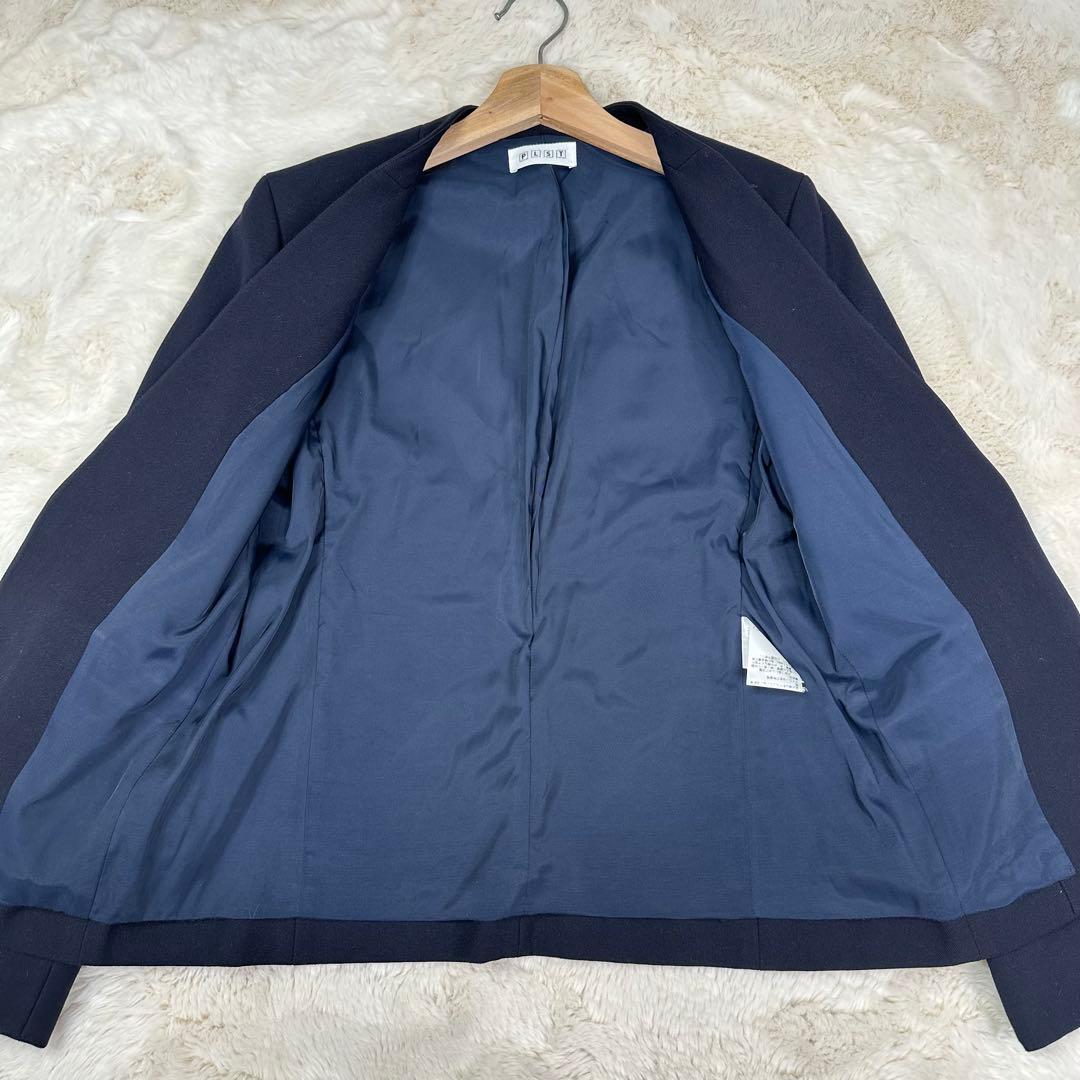 ✨美品✨PLST ウォームリザーブ ノーカラージャケットS スカートM スーツ
