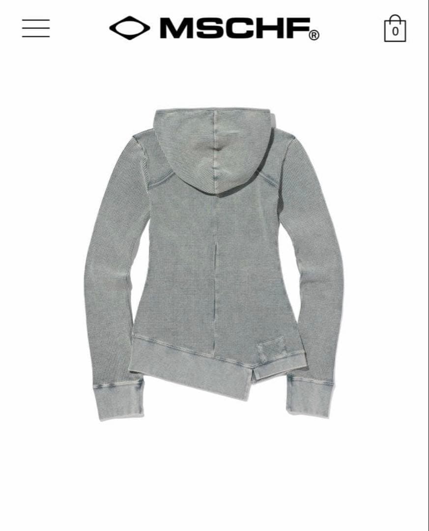 トップス MSCHF LAYERED WAFFLE HOODIE SET_BLEACHED