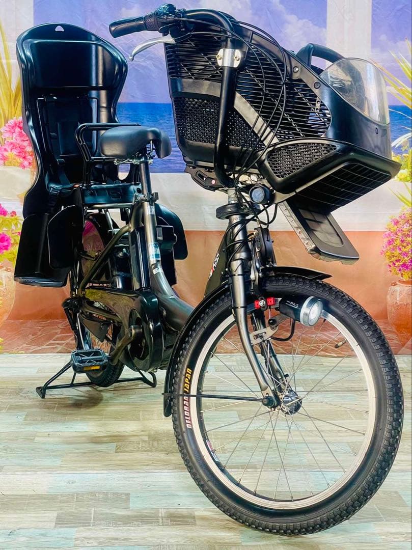 パスキス12AH⭐️人気モデル！ヤマハ子供乗せ電動アシスト自転車Y3276