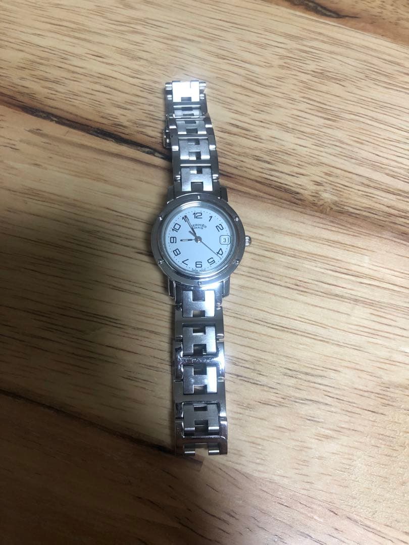 専用ページ　エルメス クリッパー CL4.210 クオーツ ホワイト レディース