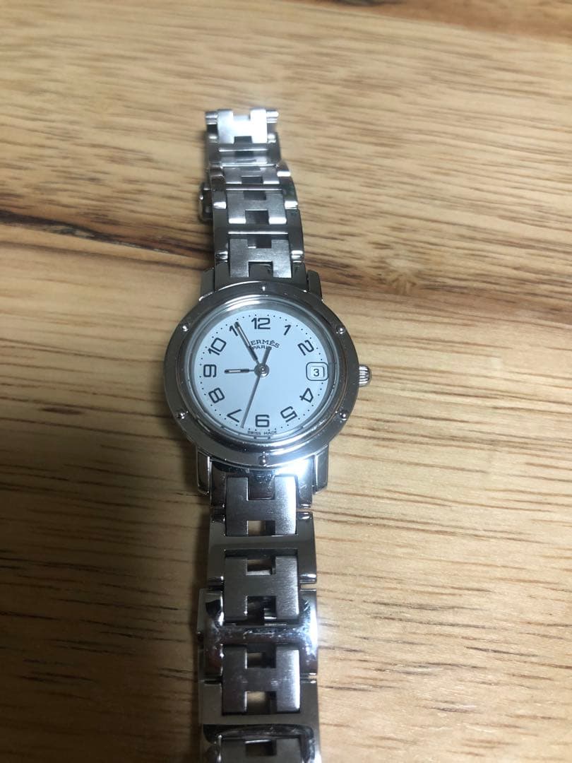 専用ページ　エルメス クリッパー CL4.210 クオーツ ホワイト レディース