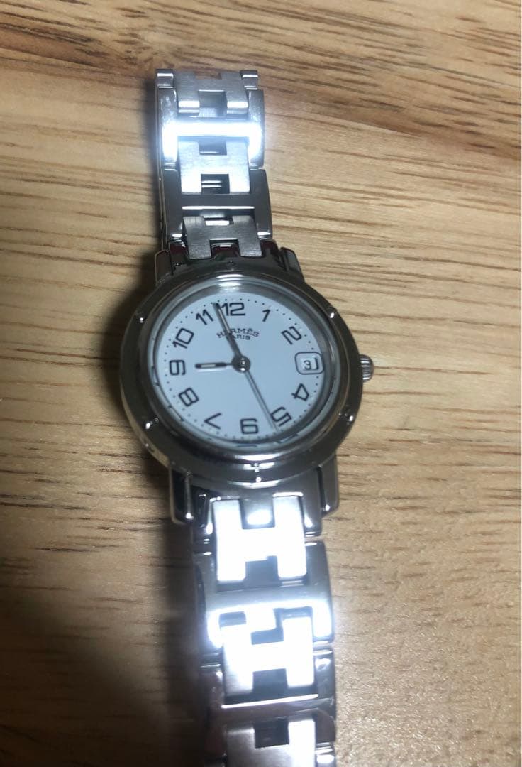 専用ページ　エルメス クリッパー CL4.210 クオーツ ホワイト レディース