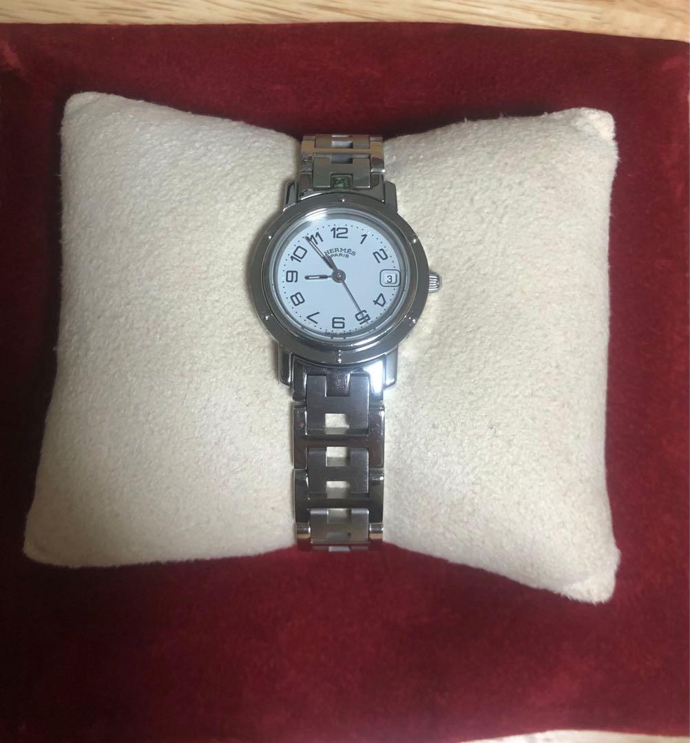 専用ページ　エルメス クリッパー CL4.210 クオーツ ホワイト レディース