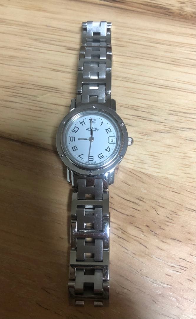 専用ページ　エルメス クリッパー CL4.210 クオーツ ホワイト レディース