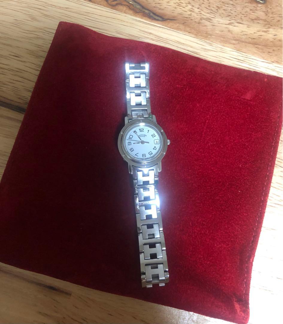 専用ページ　エルメス クリッパー CL4.210 クオーツ ホワイト レディース