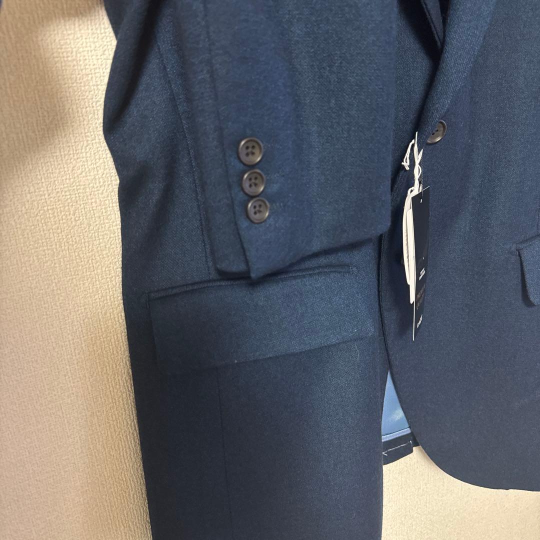 【新品】マリオバレンチノ×尾州ウール テーラードジャケット ネイビー AB6