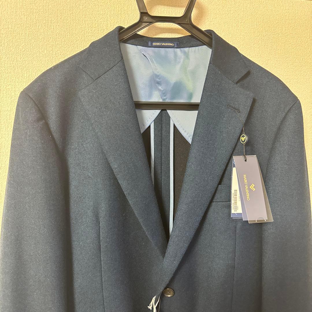 【新品】マリオバレンチノ×尾州ウール テーラードジャケット ネイビー AB6