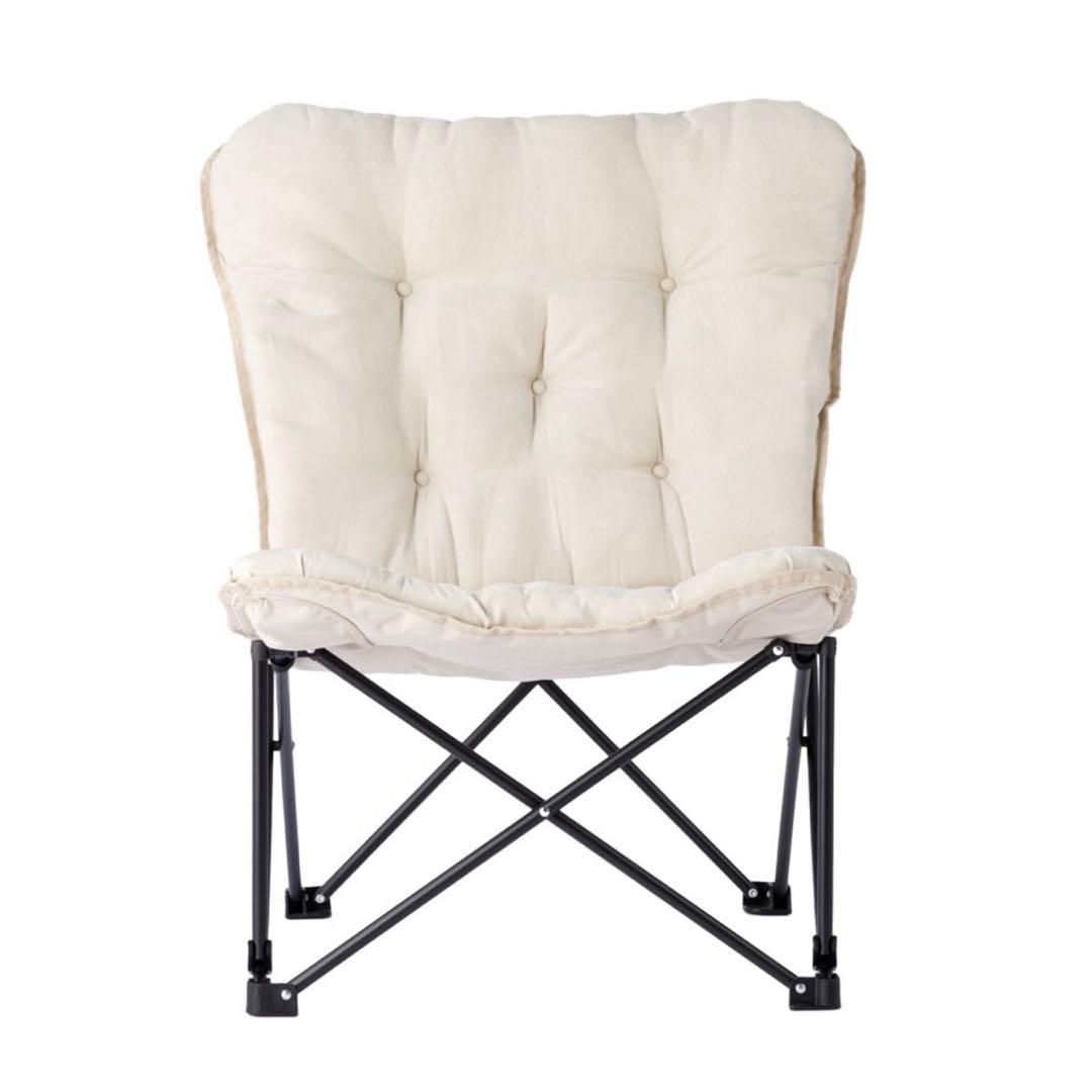 ニトリ　バタフライチェア　BE SO1SS アイボリーベージュ 2脚セット