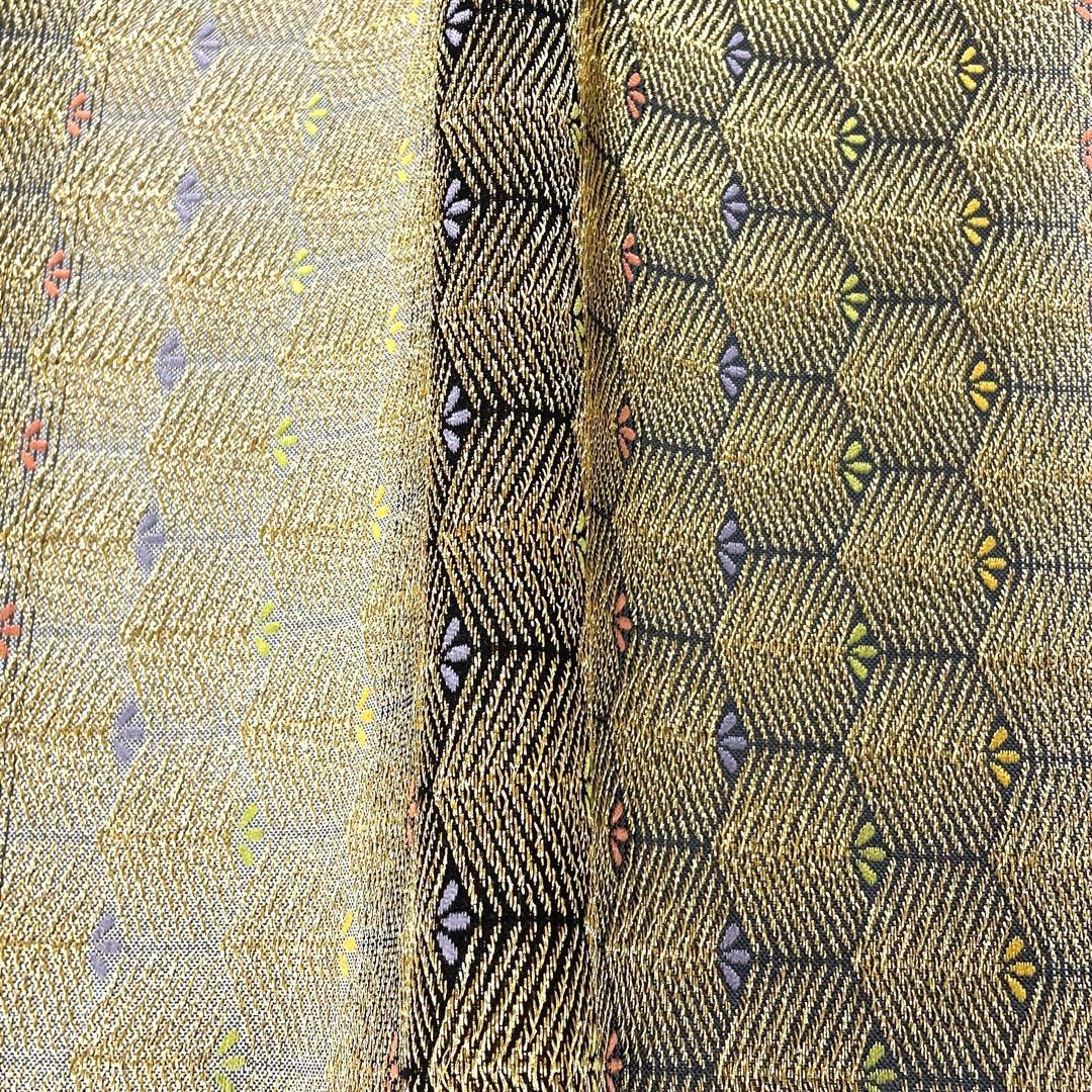 専用帯6363 6224 二点セット ●高級 正絹 片面全通 リバーシブル 袋帯