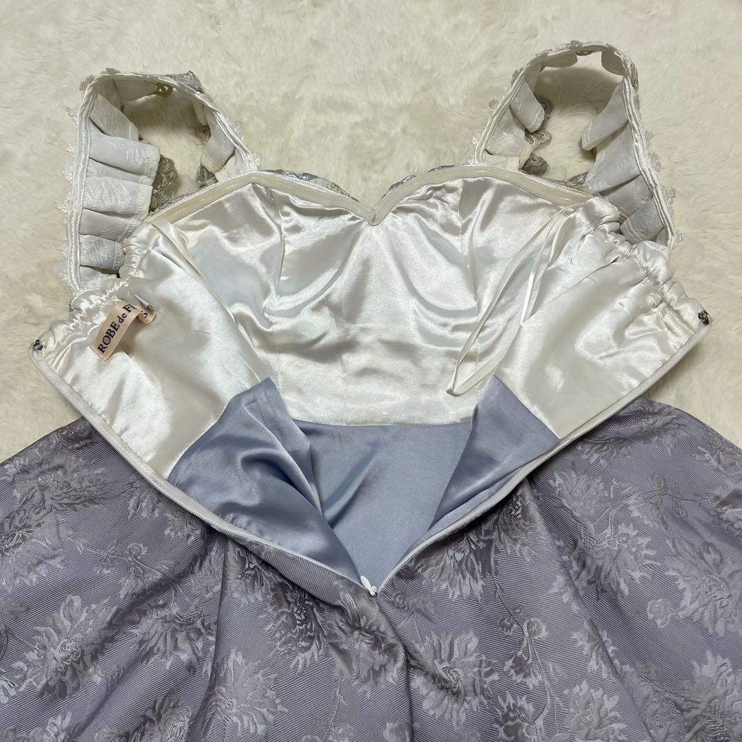 キャバドレス Sugar ROBEdeFLEURS 刺繍　フリル　紫