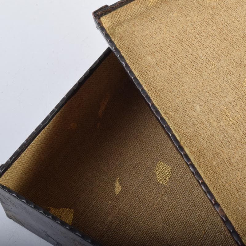 七宝焼　安藤七宝店　富士図　煙草入　煙草盆　共箱　V　7977