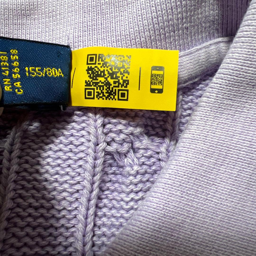 ポロラルフローレン　ポロシャツ　半袖　ケーブルニット