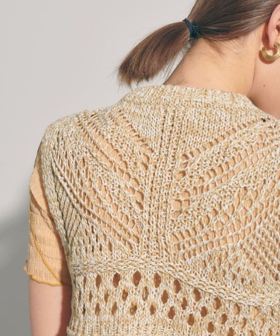 PUBLIC TOKYO クロシェライクフリンジベスト　Eaphi 神崎蓮音