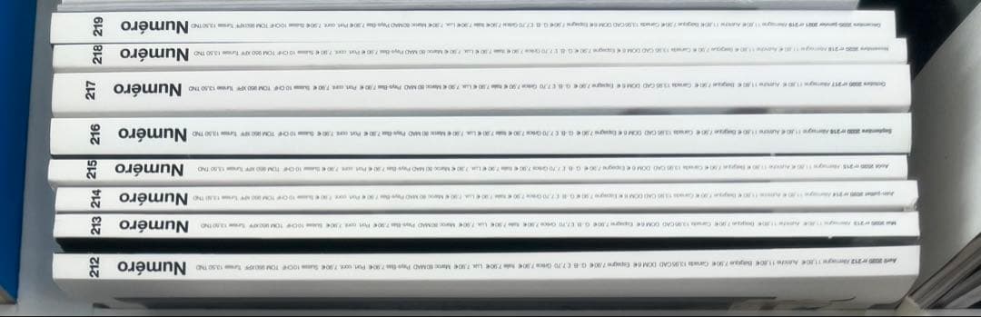 Numero まとめ売り 99冊　No.122~219