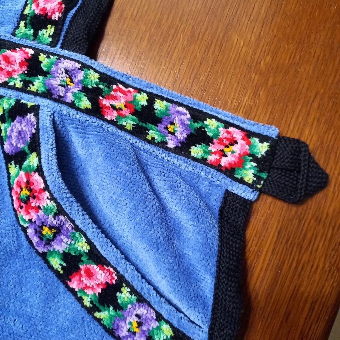 ネコちゃん　フェイラー　シェニール織エプロン