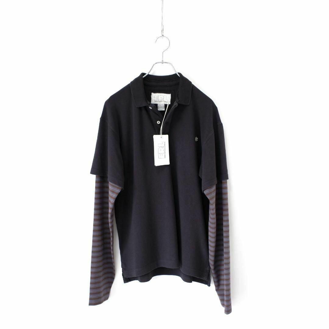 トップス 25ss ERL DOUBLE SLEEVE POLO T-SHIRT