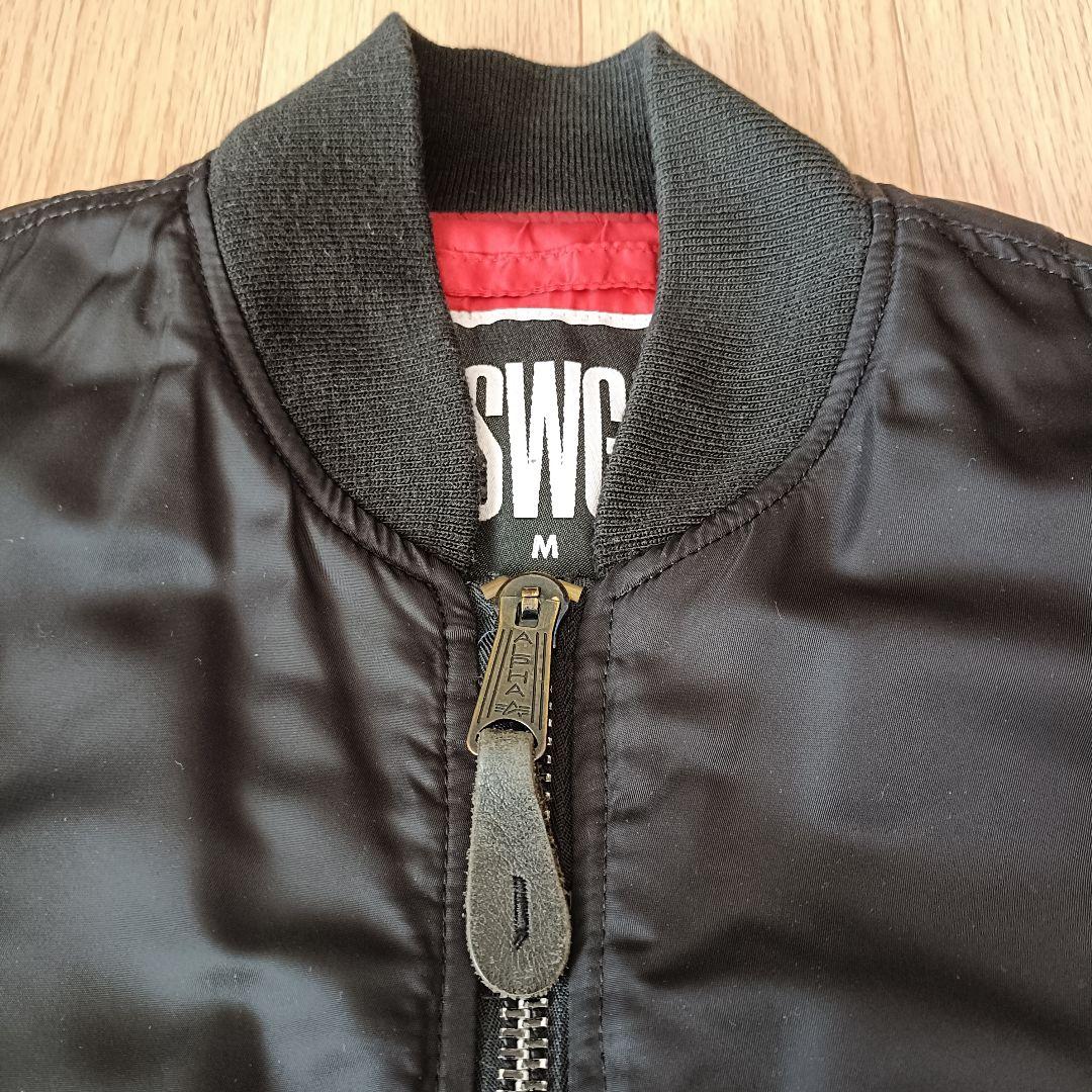 SWG ブラック MA-1フライトジャケット M