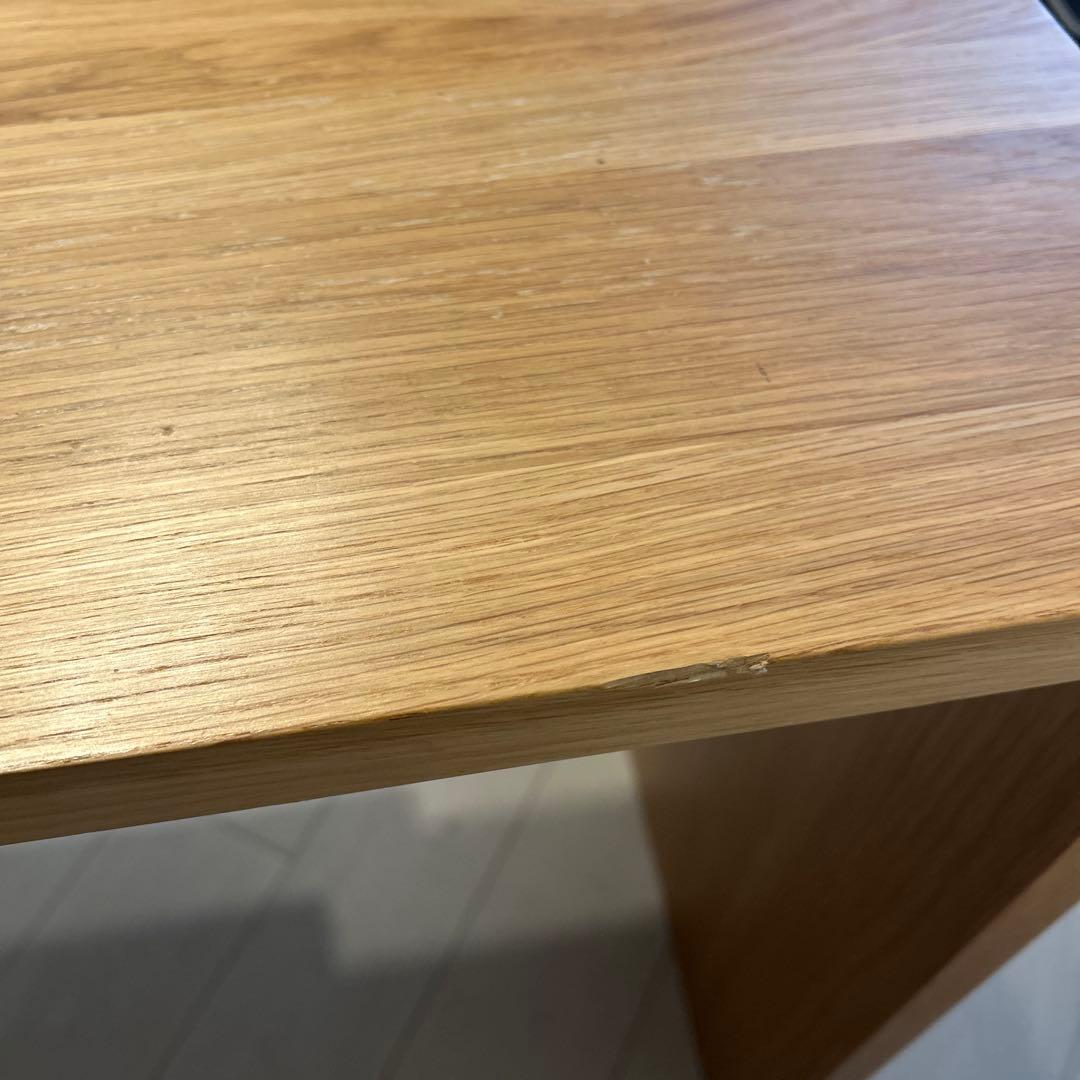 無印良品　無垢材デスク・オーク材　幅110x奥行52x高さ70cm 廃盤品