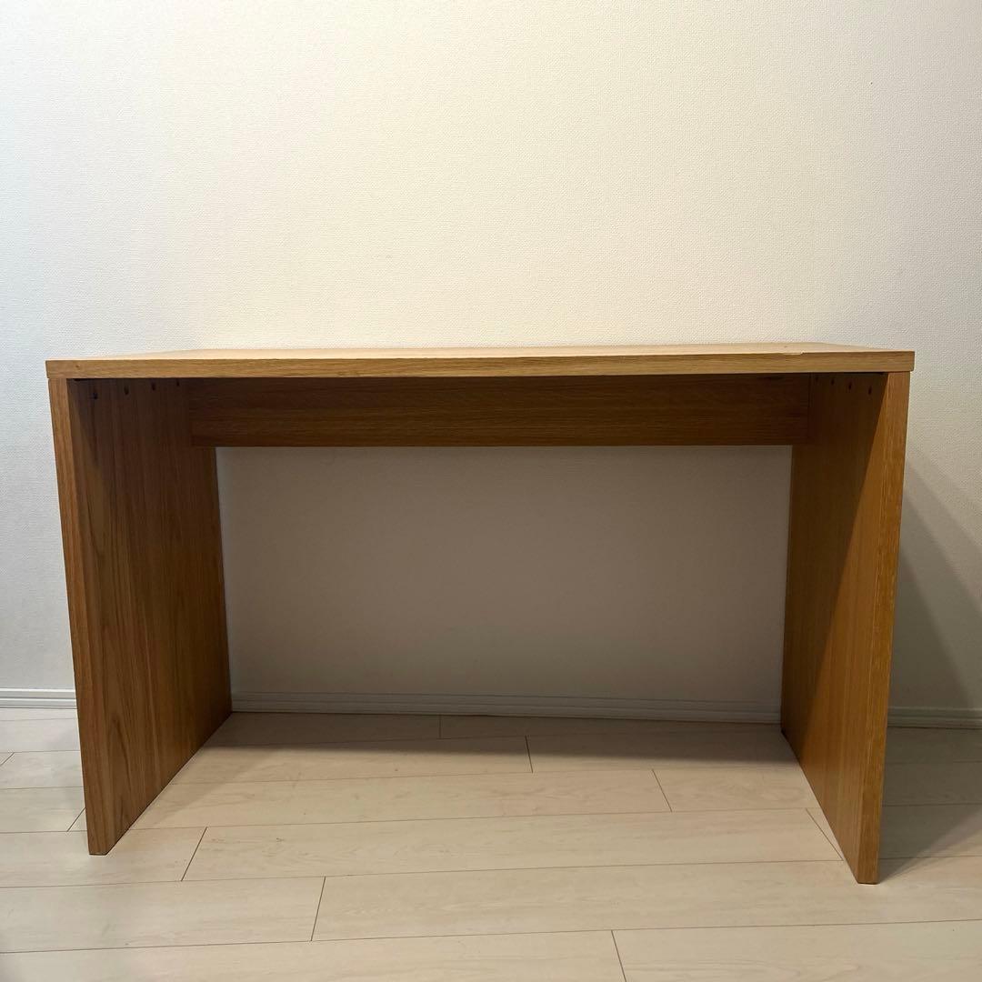 無印良品　無垢材デスク・オーク材　幅110x奥行52x高さ70cm 廃盤品