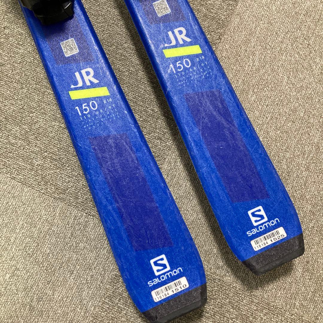 SALOMON スキー板　ジュニア　150㎝　ストック付き