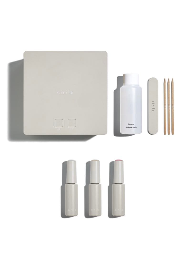 cirila ネイルケアセット ベースジェルとカラー3本