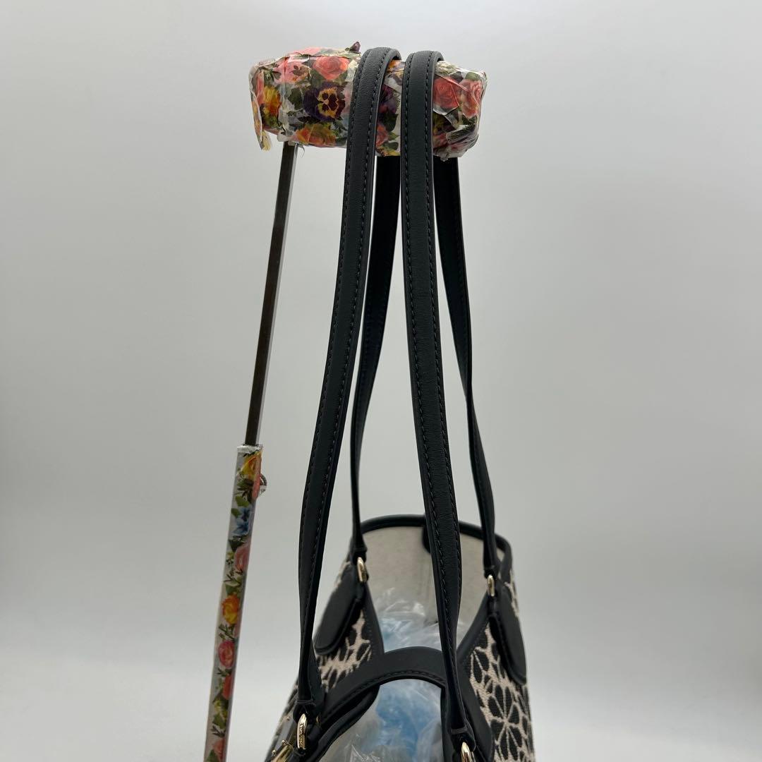 未使用　ケイトスペード　トートバッグ　花柄　ロゴ　ジャガード　A4◎　肩掛け◎