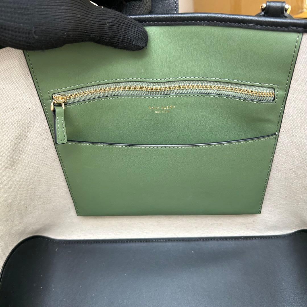 未使用　ケイトスペード　トートバッグ　花柄　ロゴ　ジャガード　A4◎　肩掛け◎