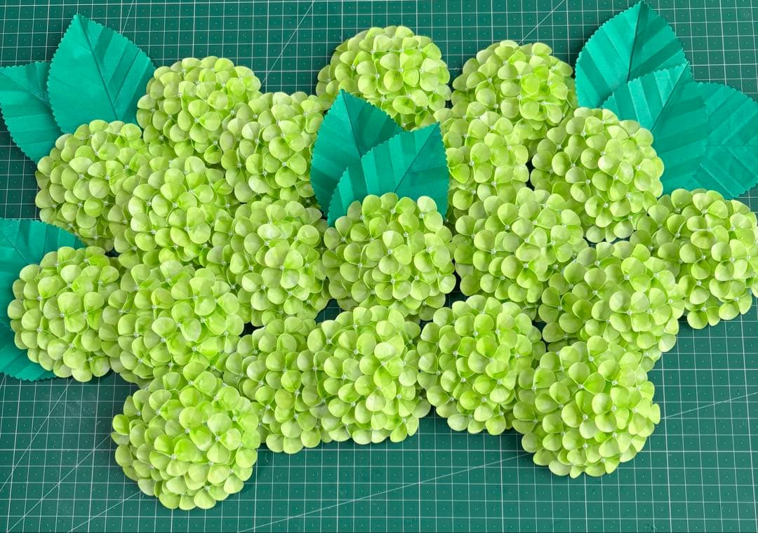 折り紙　紫陽花