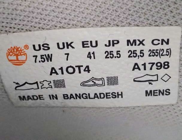 Timberlandティンバーランド6インチヌバックホワイトレザー7.5W