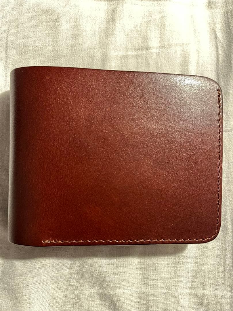 本革　2つ折り財布