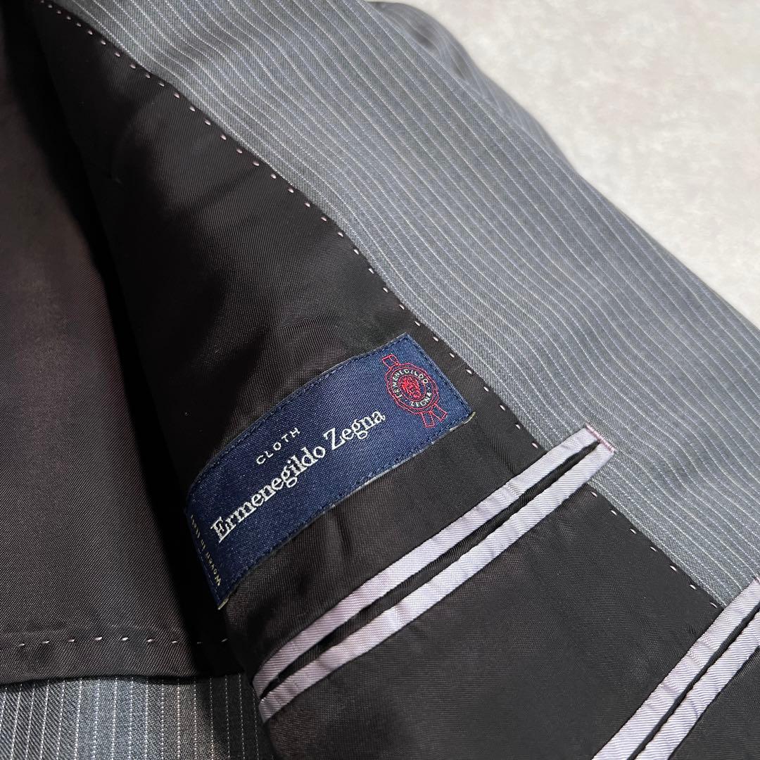 【極美品】ポールスミスロンドン×ゼニア シルク混スーツセットアップ グレー L2