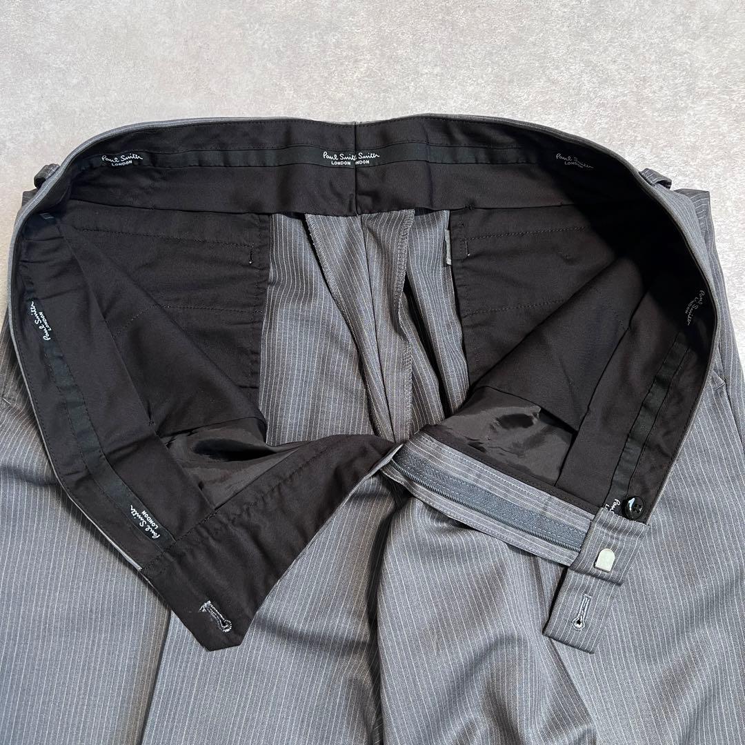 【極美品】ポールスミスロンドン×ゼニア シルク混スーツセットアップ グレー L2