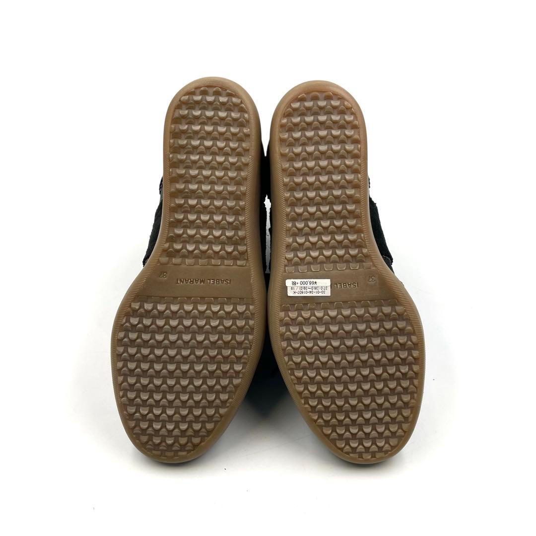 《未使用品》イザベルマラン ハイカット スニーカー スエード レザー 黒系 37