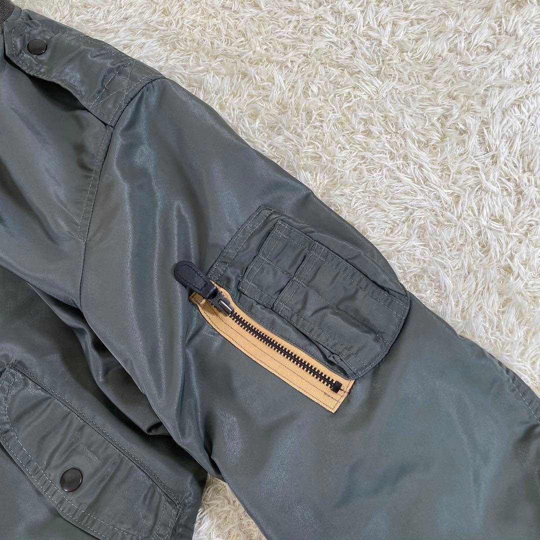 【極美品】アヴィレックス　L-2B　ヴィンテージ　フライト　ジャケット　緑　XL