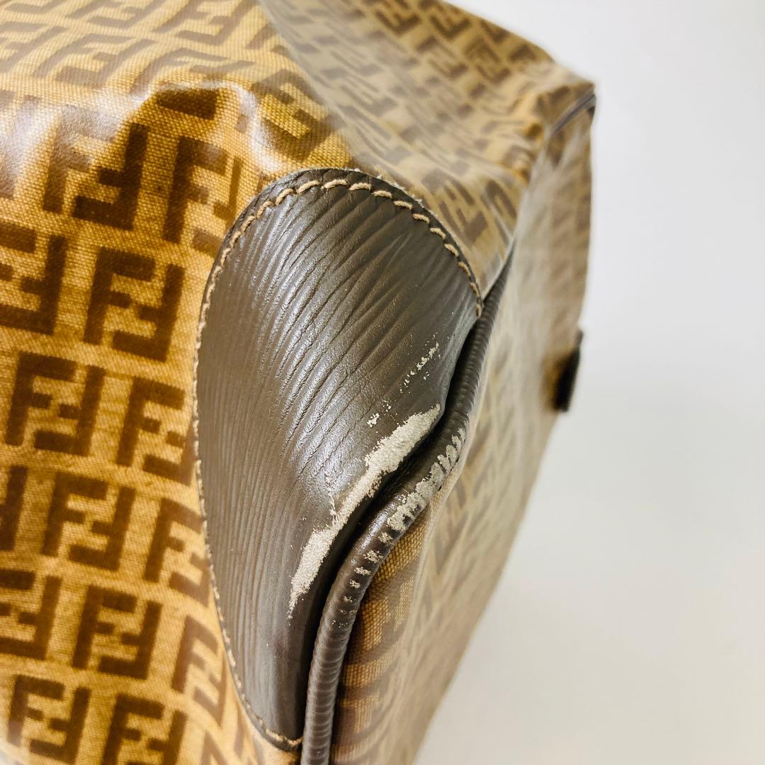 FENDI ズッキーノ 総柄 ボストンバッグ