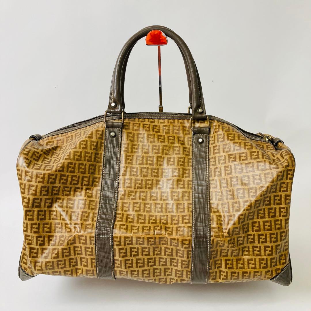 FENDI ズッキーノ 総柄 ボストンバッグ