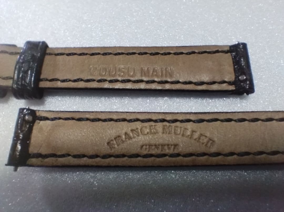 【美品】フランクミュラー 11mm 腕時計 ベルト 純正 正規 クロコ 2500