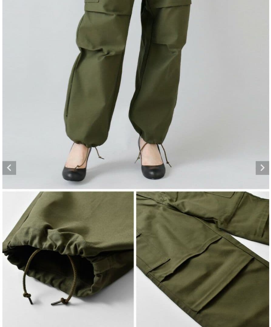 新品未使用‼️CIOTA スビンコットン バックサテン M65 フィールドパンツ