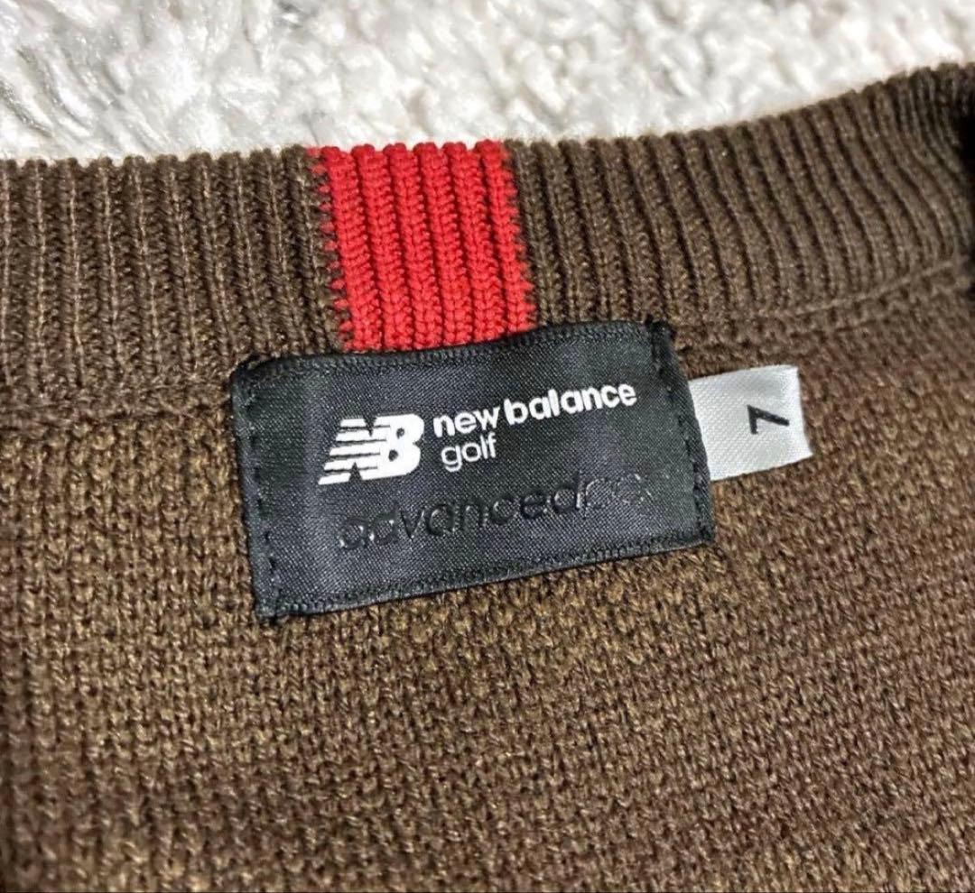 新品　NEW BALANCE GOLF メンズ ゴルフニット　総柄　　サイズ7