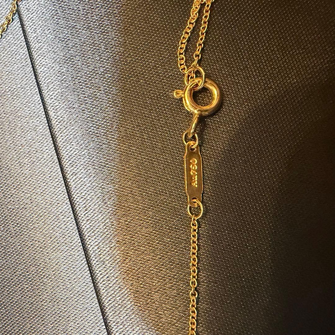 Tiffany & Co. k18 Tスマイルネックレス