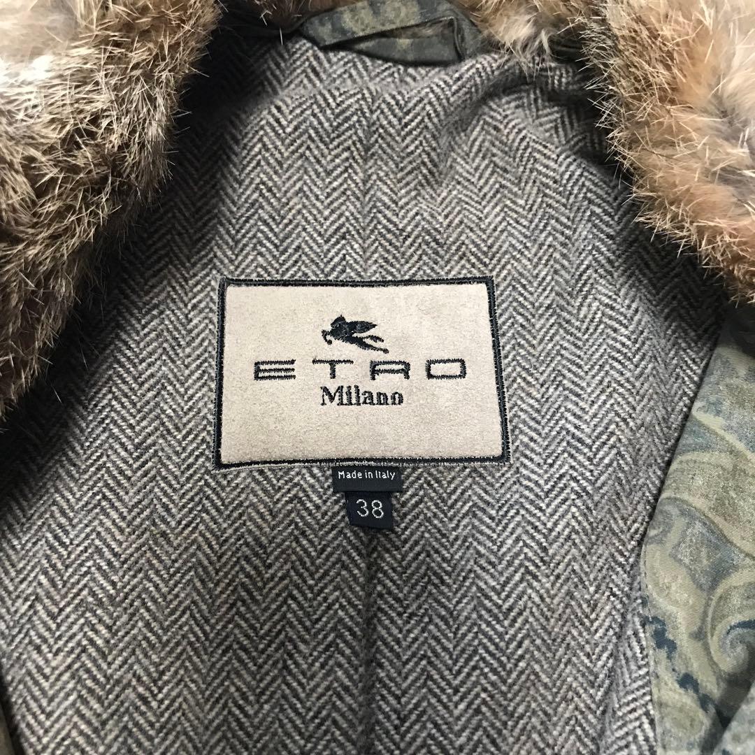 ETRO ペイズリー柄 トレンチコート 38