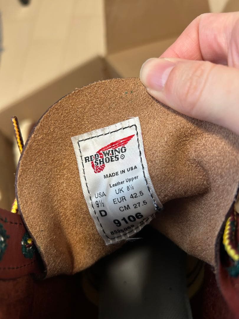 RED WING 9106 27.5センチ、9 1/2インチ