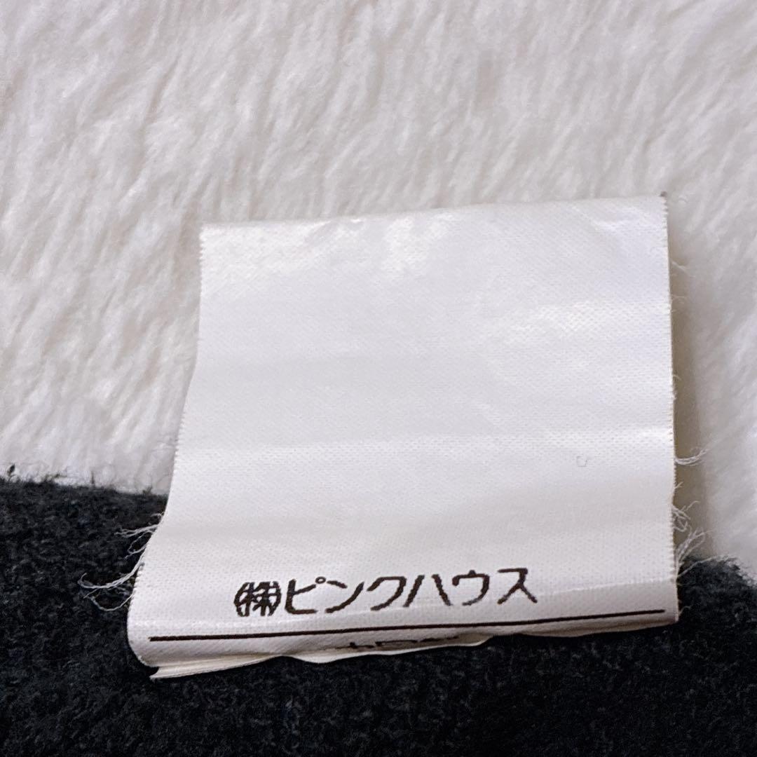 ク*ア様 ピンクハウス 希少 1990年代 うさぎ フード パーカー 黒 ワッペ