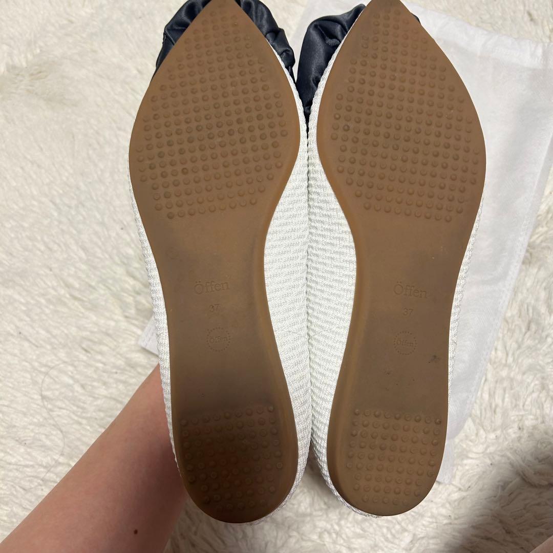 bibiy　Öffen ローズモチーフ フラットシューズ　37