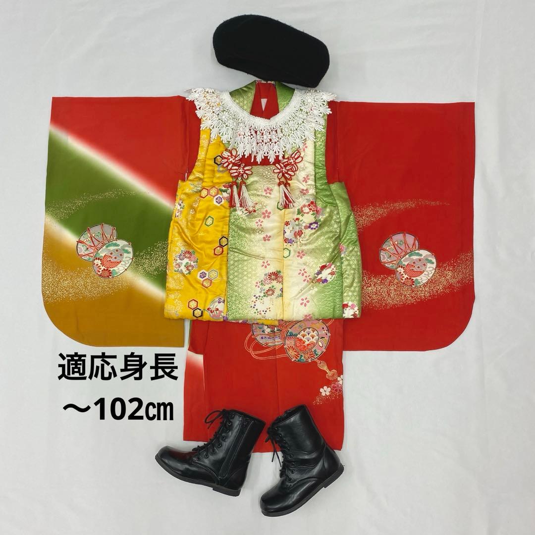 507agu6◎七五三 三歳 女の子 着物&被布セット◎