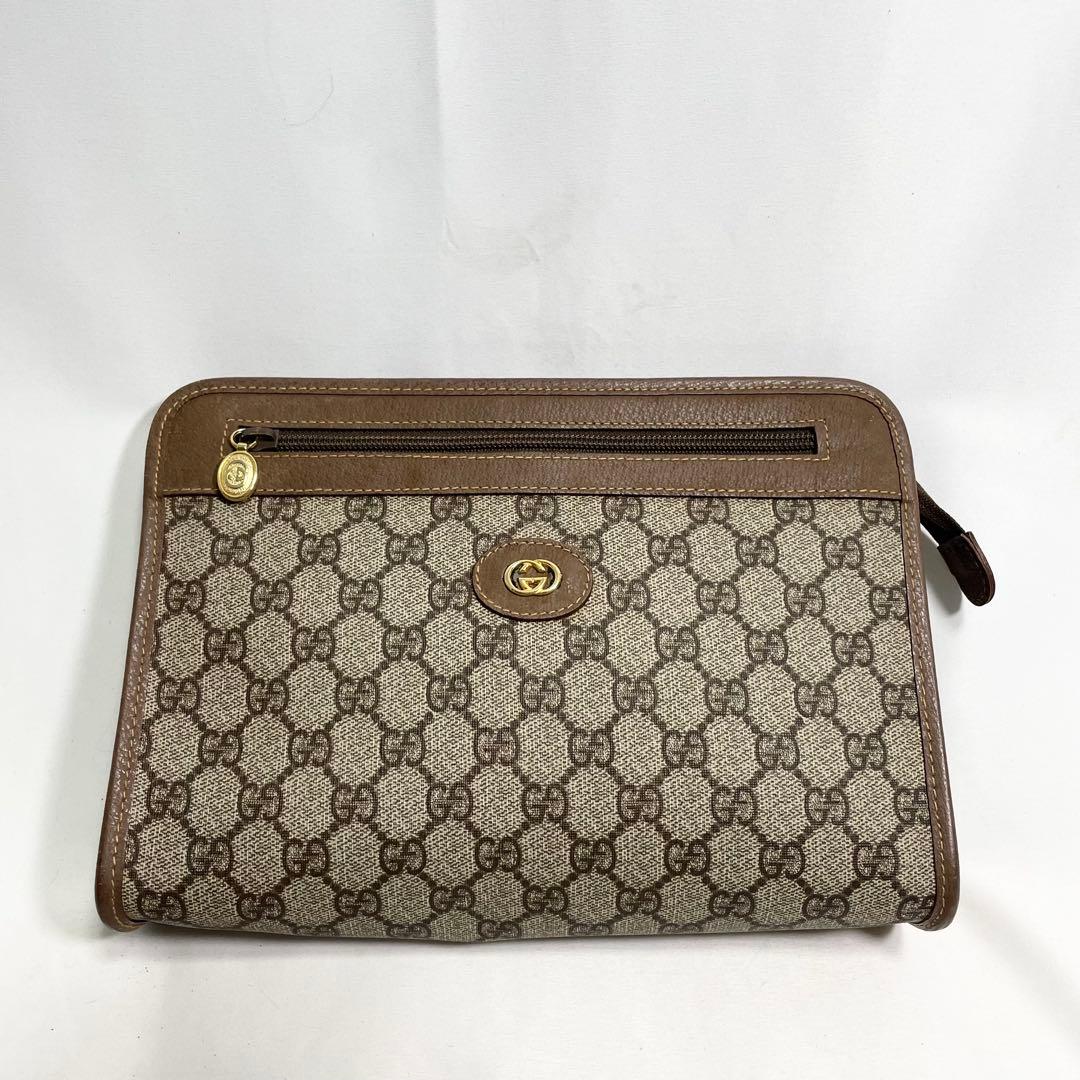 グッチ オールドグッチ クラッチバッグ セカンドバッグ スプリーム 金具 大容量