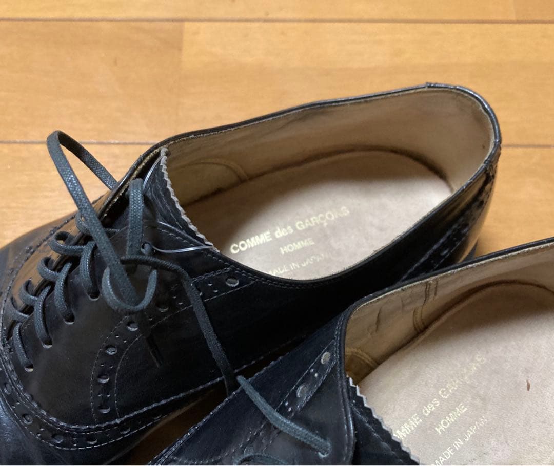 本日限り送料込み着払い　渋い　ウイングチップ　コムデギャルソン　25、5