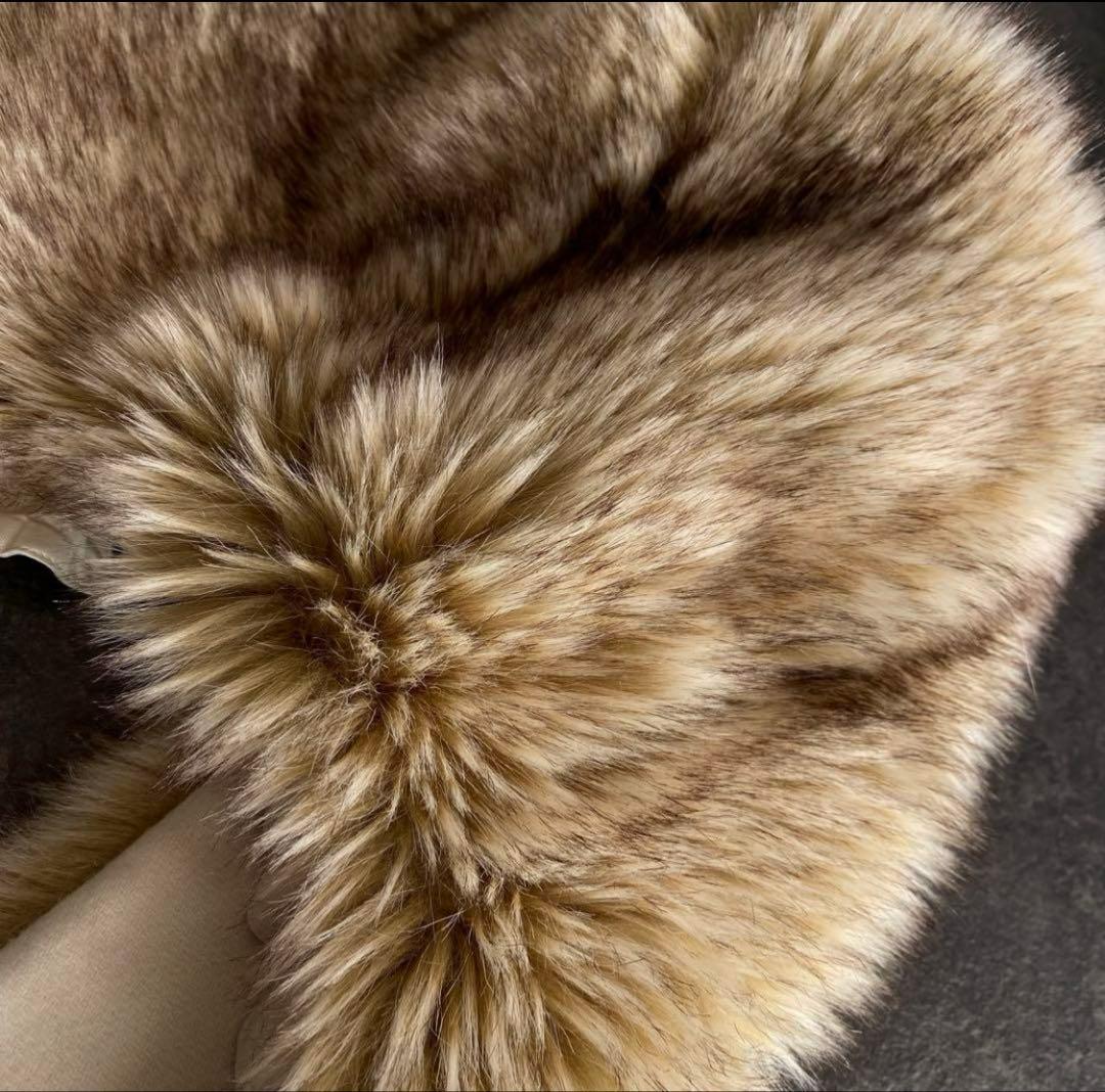 デプレ 定価71280円 ファー付フード ウール コート 3WAY 白